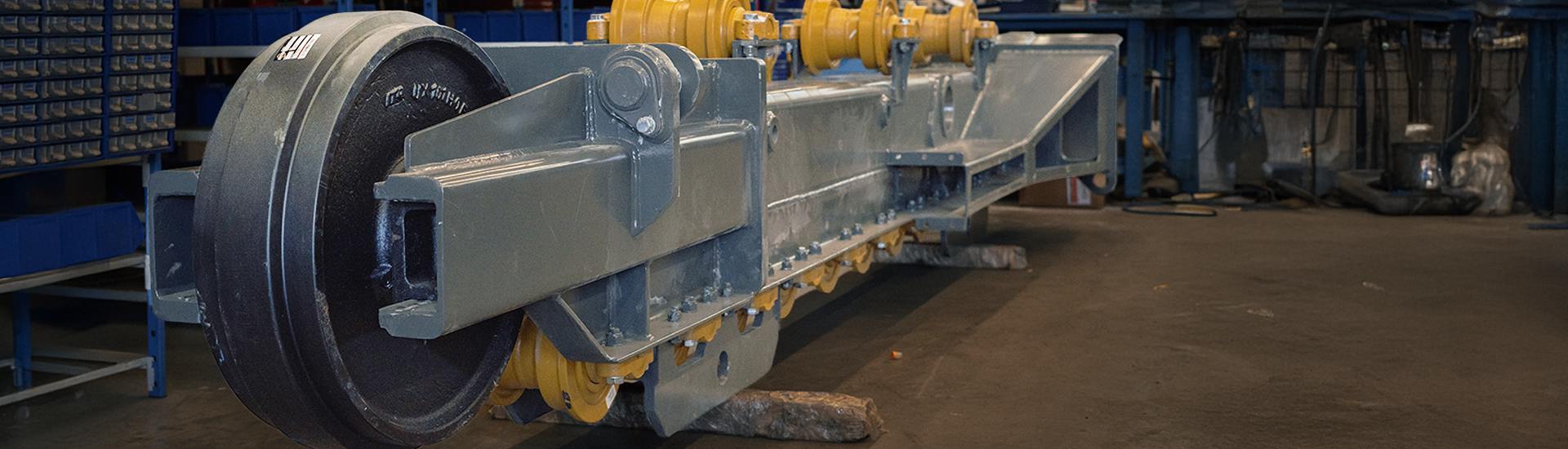 loopwiel gemonteerd in frame 